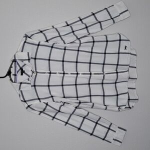 Talbots Women Shirt Button Up Blouse Top Plaid Long Sleeve Lightweight Petite S